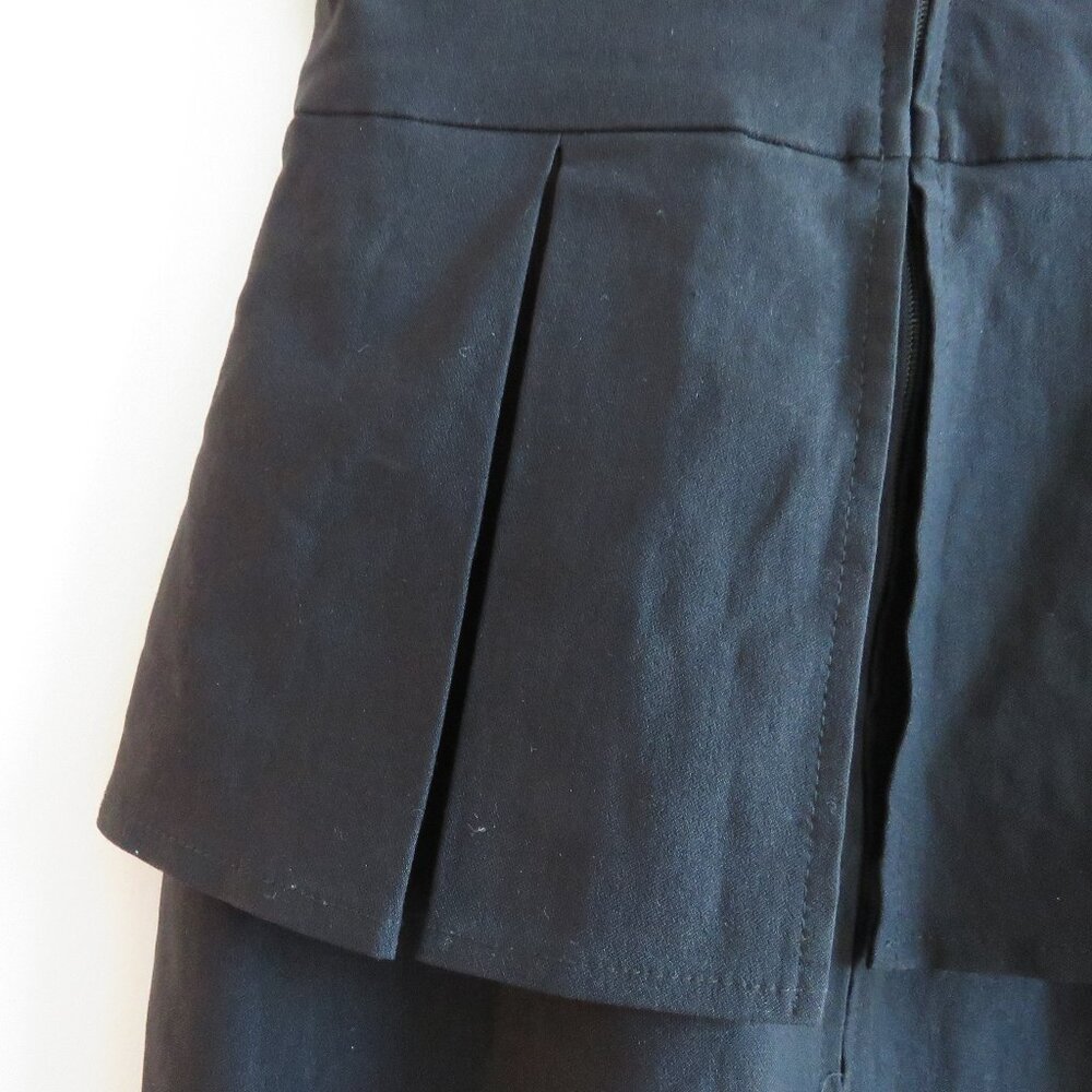 STOP STARING Black Obsession Sweetheart Peplum Retro Wiggle Dress 50s Rockabilly - Picture 12 of 14
